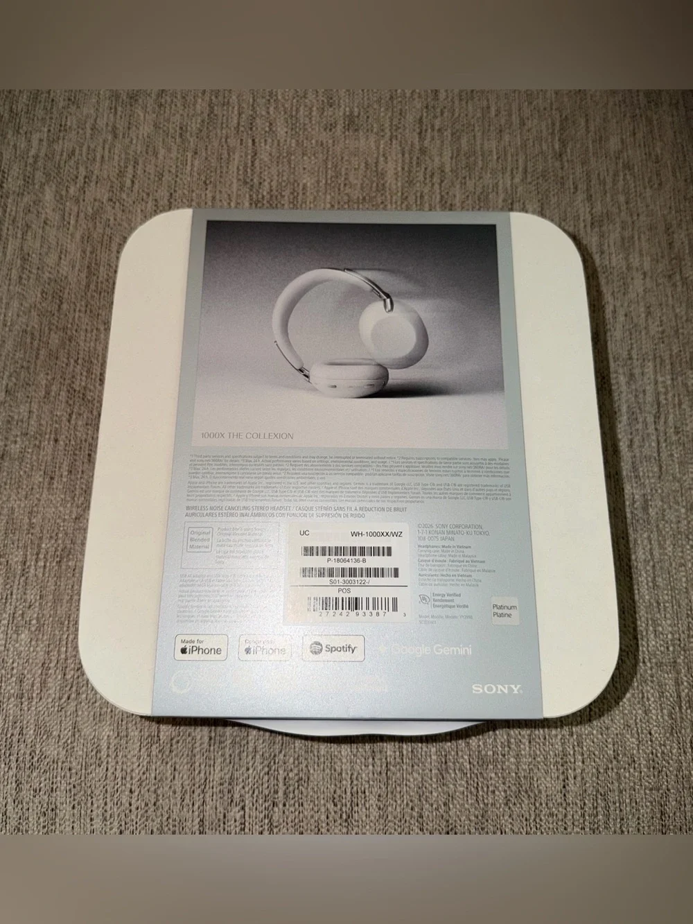 Sony 1000X The Collexion Wireless Noise Cancelling Heaphones Platinum New In Box